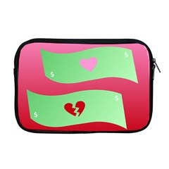 Money Green Pink Red Broken Heart Dollar Sign Apple Macbook Pro 17  Zipper Case by Alisyart