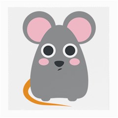 Mouse Grey Face Medium Glasses Cloth (2-side)
