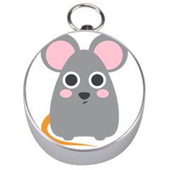 Mouse Grey Face Silver Compasses by Alisyart