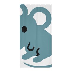Mouse Shower Curtain 36  X 72  (stall)  by Alisyart