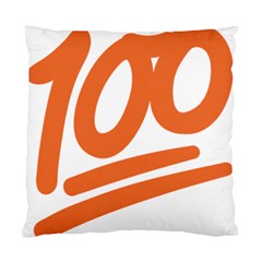 Number 100 Orange Standard Cushion Case (one Side)