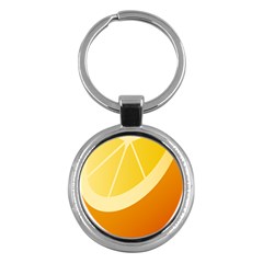 Orange Lime Yellow Fruit Fress Key Chains (round)  by Alisyart