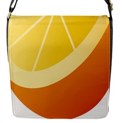Orange Lime Yellow Fruit Fress Flap Messenger Bag (s) by Alisyart