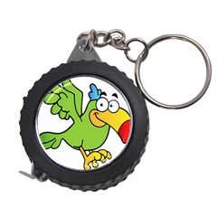 Parrot Cartoon Character Flying Measuring Tapes