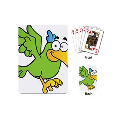 Parrot Cartoon Character Flying Playing Cards (mini) 