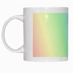 Multi Color Pastel Background White Mugs by Simbadda