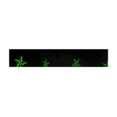 Nautical Star Green Space Light Flano Scarf (mini)