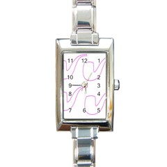 Pipe Template Cigarette Holder Pink Rectangle Italian Charm Watch by Alisyart