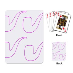 Pipe Template Cigarette Holder Pink Playing Card