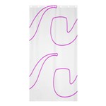 Pipe Template Cigarette Holder Pink Shower Curtain 36  x 72  (Stall)  Curtain(36 X72 ) - 33.26 x66.24  Curtain(36 X72 )