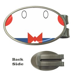 Peppermint Butler Wallpaper Face Money Clips (oval) 