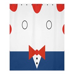 Peppermint Butler Wallpaper Face Shower Curtain 60  X 72  (medium)  by Alisyart