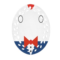 Peppermint Butler Wallpaper Face Ornament (oval Filigree) by Alisyart