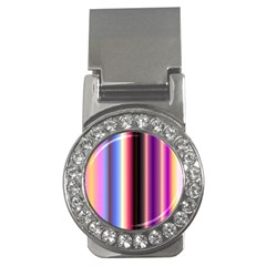 Multi Color Vertical Background Money Clips (cz) 