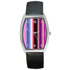 Multi Color Vertical Background Barrel Style Metal Watch by Simbadda