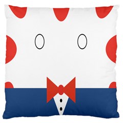 Peppermint Butler Wallpaper Face Large Flano Cushion Case (two Sides)