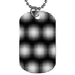 Black And White Modern Wallpaper Dog Tag (one Side) by Simbadda