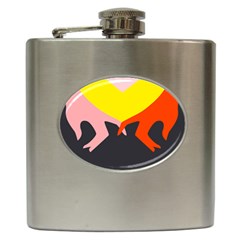 Ring Finger Romantic Love Hip Flask (6 Oz) by Alisyart