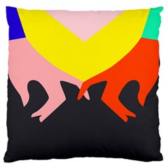 Ring Finger Romantic Love Large Cushion Case (two Sides)