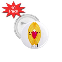 Say Pasta Love 1 75  Buttons (10 Pack)
