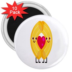 Say Pasta Love 3  Magnets (10 Pack) 