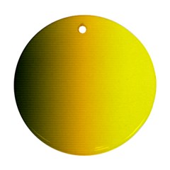 Yellow Gradient Background Ornament (round) by Simbadda