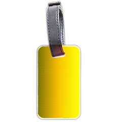 Yellow Gradient Background Luggage Tags (two Sides)