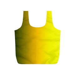 Yellow Gradient Background Full Print Recycle Bags (s) 