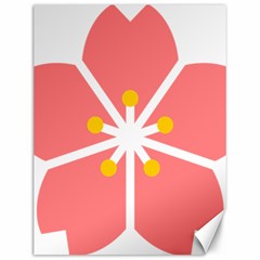 Sakura Heart Guild Flower Floral Canvas 12  X 16  