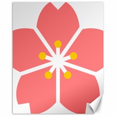 Sakura Heart Guild Flower Floral Canvas 11  X 14  