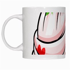 Petal Pattern Dress Flower White Mugs by Alisyart