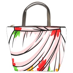 Petal Pattern Dress Flower Bucket Bags by Alisyart