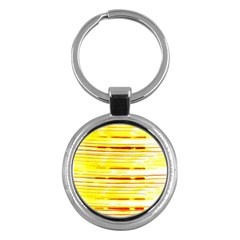 Yellow Curves Background Key Chains (round)  by Simbadda