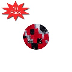 Red Black Gray Background 1  Mini Buttons (10 Pack)  by Simbadda
