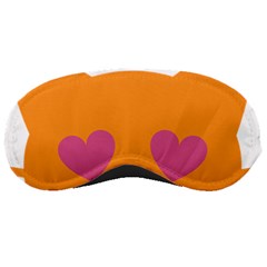 Smile Face Cat Orange Heart Love Emoji Sleeping Masks