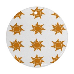 Sun Cupcake Toppers Sunlight Ornament (round) by Alisyart