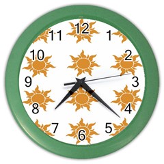 Sun Cupcake Toppers Sunlight Color Wall Clocks by Alisyart