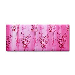 Pink Curtains Background Cosmetic Storage Cases by Simbadda