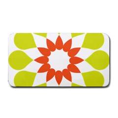 Tikiwiki Abstract Element Flower Star Red Green Medium Bar Mats by Alisyart