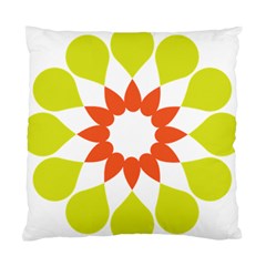 Tikiwiki Abstract Element Flower Star Red Green Standard Cushion Case (two Sides)