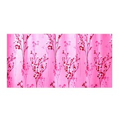 Pink Curtains Background Satin Wrap by Simbadda