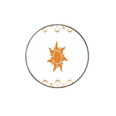 Sunlight Sun Orange Hat Clip Ball Marker (10 Pack)