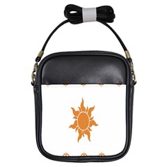 Sunlight Sun Orange Girls Sling Bags