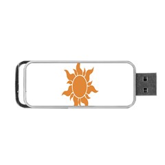 Sunlight Sun Orange Portable Usb Flash (two Sides) by Alisyart