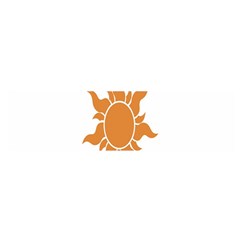 Sunlight Sun Orange Satin Scarf (oblong)