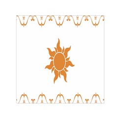 Sunlight Sun Orange Small Satin Scarf (square)