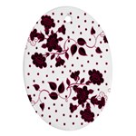 Floral Pattern Ornament (Oval) Front