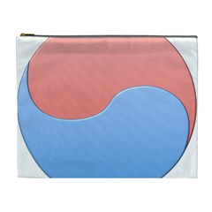 Taekwondo Sign Red Blue Cosmetic Bag (xl)