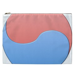 Taekwondo Sign Red Blue Cosmetic Bag (xxl) 