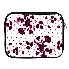 Floral Pattern Apple Ipad 2/3/4 Zipper Cases by Simbadda